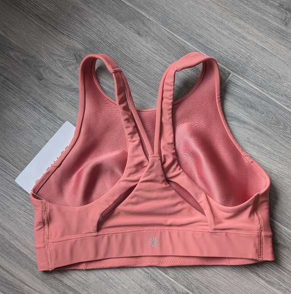 NWT Athleta Flex Spacer Tipped Training Sports Bra in Natural Rose Small - Picture 4 of 4